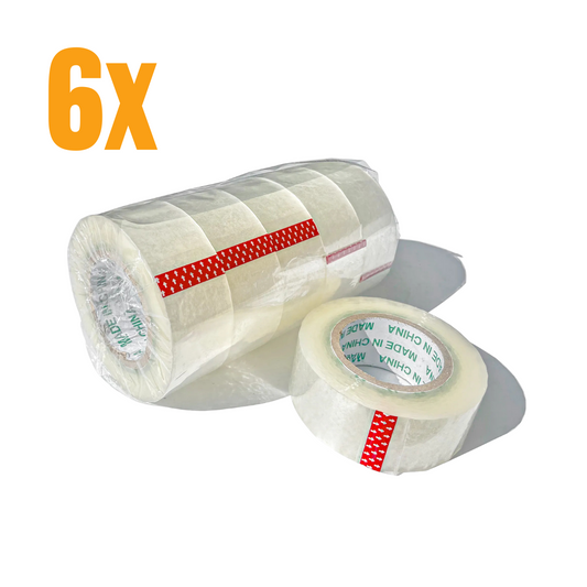 Pack 6 Cintas de Embalaje de 45mm x 150Mts - Alta Adherencia y Flexibilidad