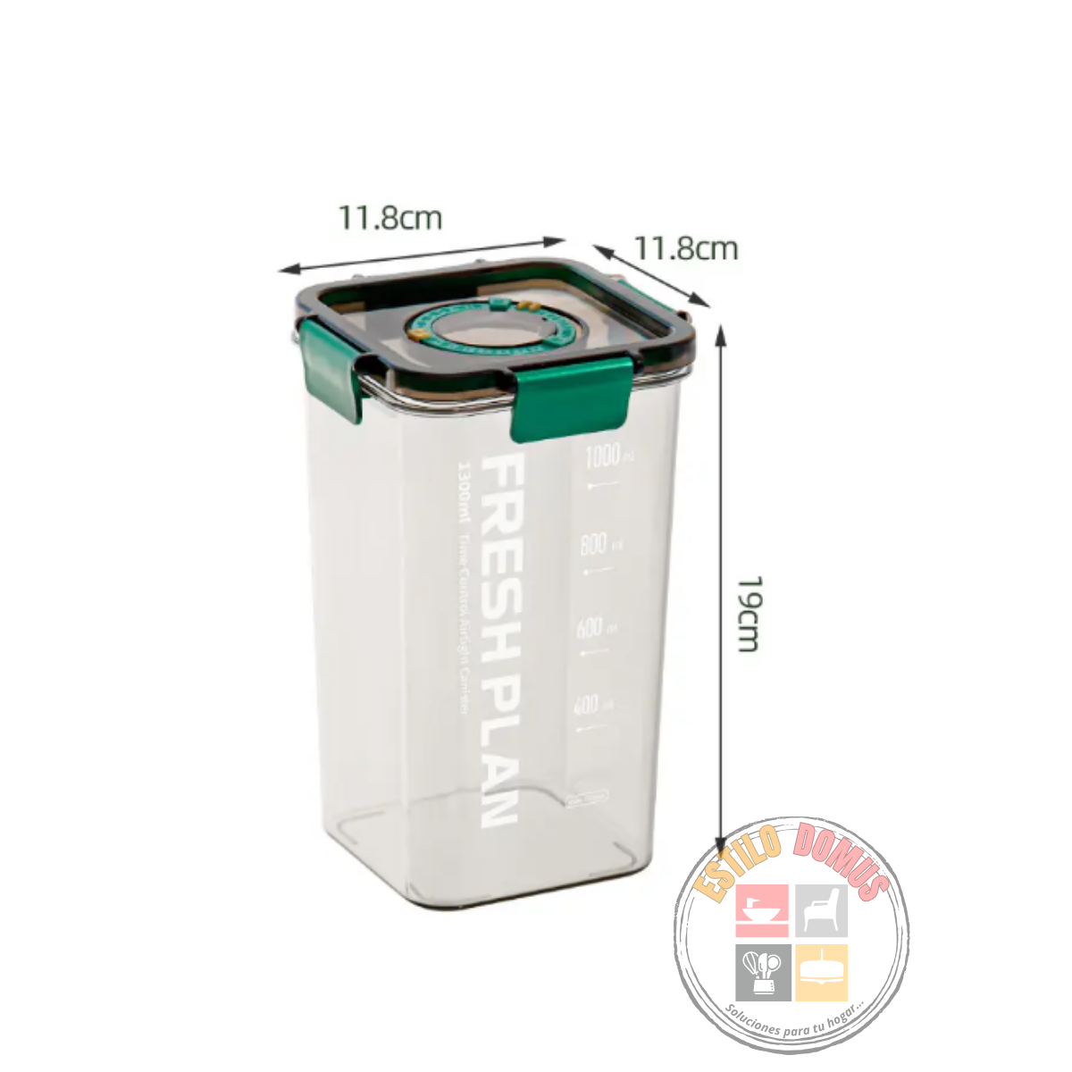 Contenedor Hermetico con Marcador de Fecha sin BPA