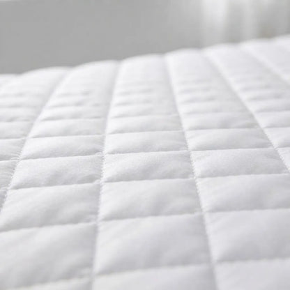 Protector de Colchón Impermeable 2 Plazas 150 x 200 cm con Faldón Ajustable Bambú