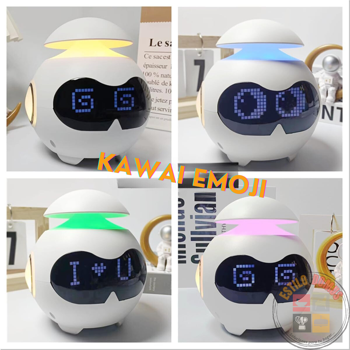 Despertador Infantil con Emociones Bluetooth y Luz de Noche