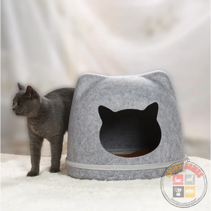 casa Gato Cama Iglu Gato Respirable Lavable