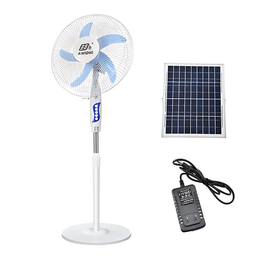 Ventilador Solar con 3 o 6 Horas de Independencia – Ahorro en Electricidad y Energía Sustentable