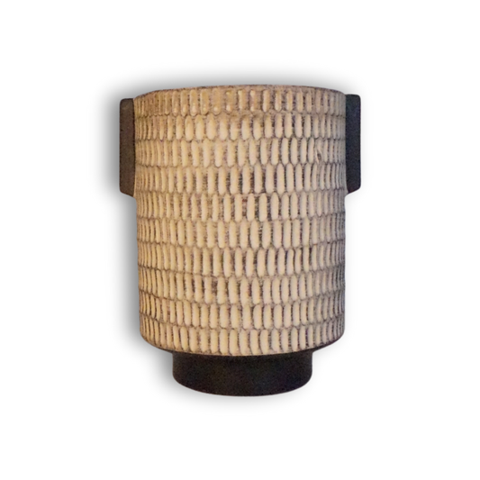 Jarron Ceramica Moderno mediano tonos neutros, elegante y funcional