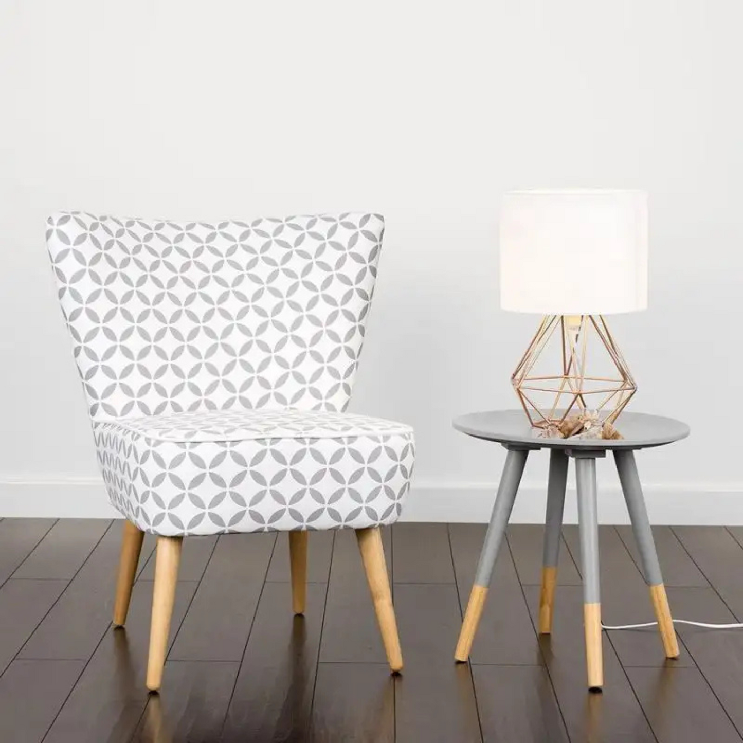 Lamparas geometricas vintage para mesa de noche