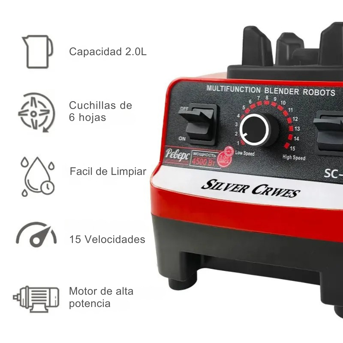 Licuadora Multifuncional Profesional Trituradora 2 vasos