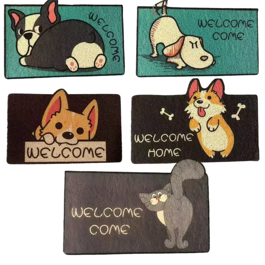 Limpia Pies Alfombra Tapete 6 Diseños Animalitos