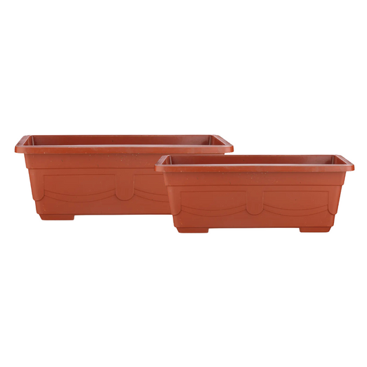 Maceteros Jardineras Rectangulares con Plato Dos Tamaños Disponibles
