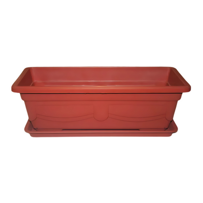 Maceteros Jardineras Rectangulares con Plato Dos Tamaños Disponibles