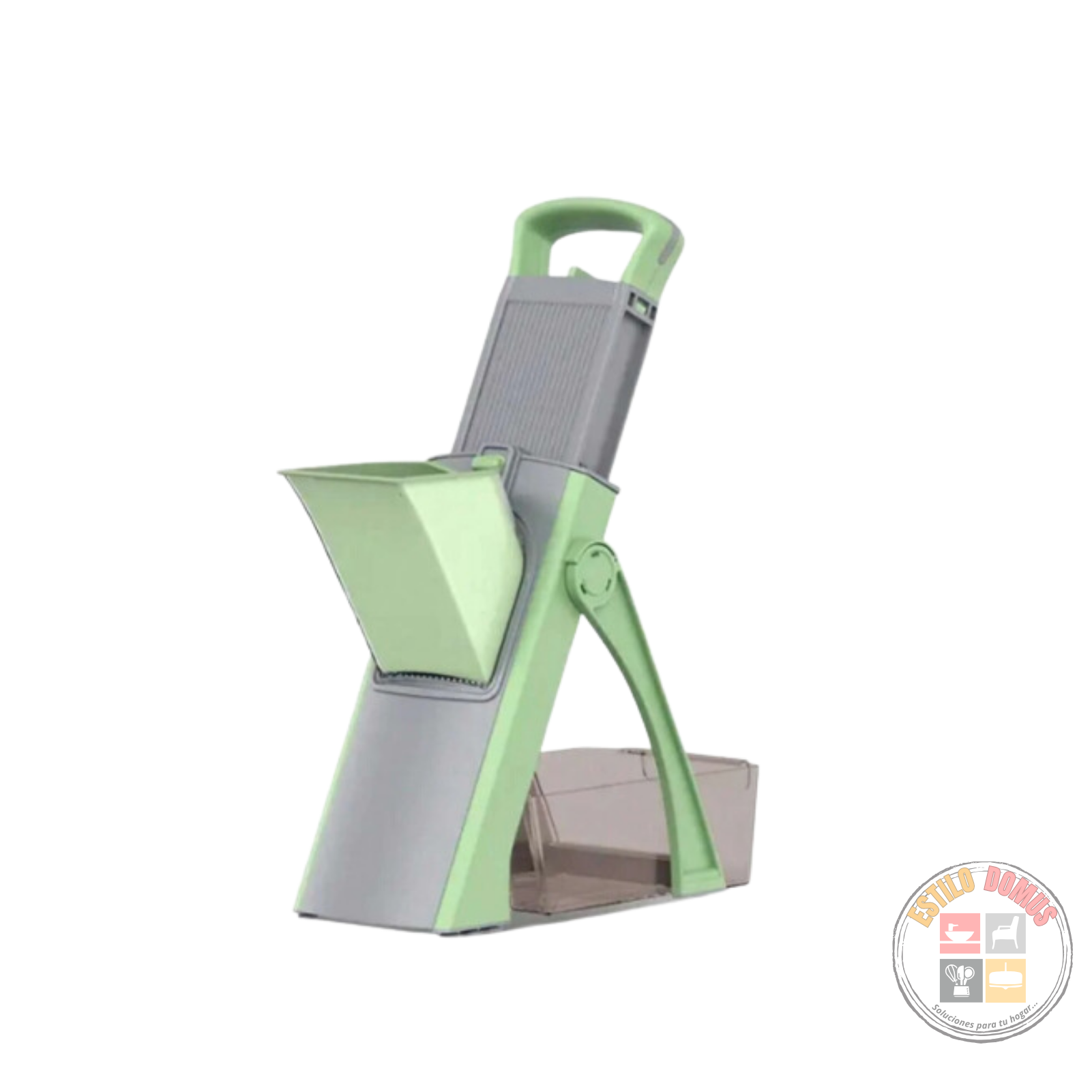 Mandolina Picadora de Vegetales Lavable Azul Verde Mandolina Cocina Profesional