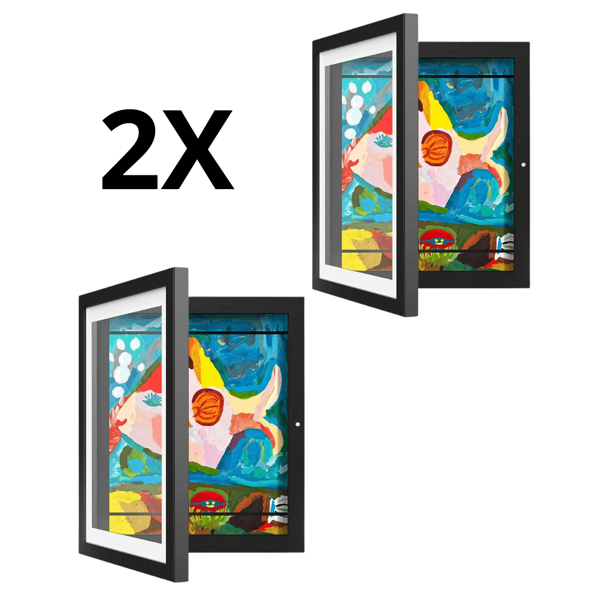 Set 2 Cuadros Marcos para Arte Infantil