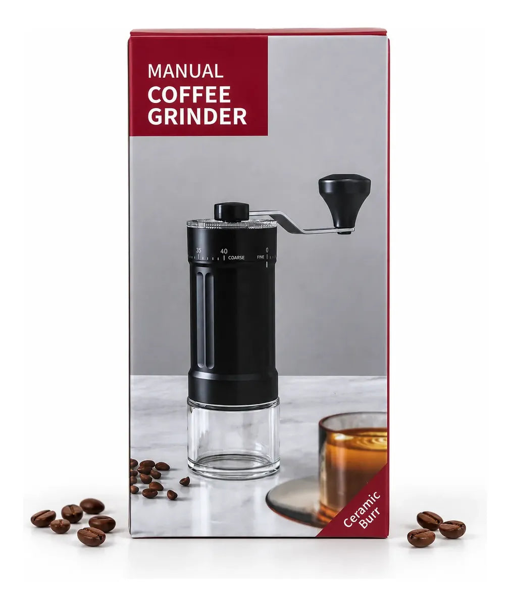 Molinillo de Café Manual con 40 Niveles de Molienda – Muelas Cónicas de Cerámica