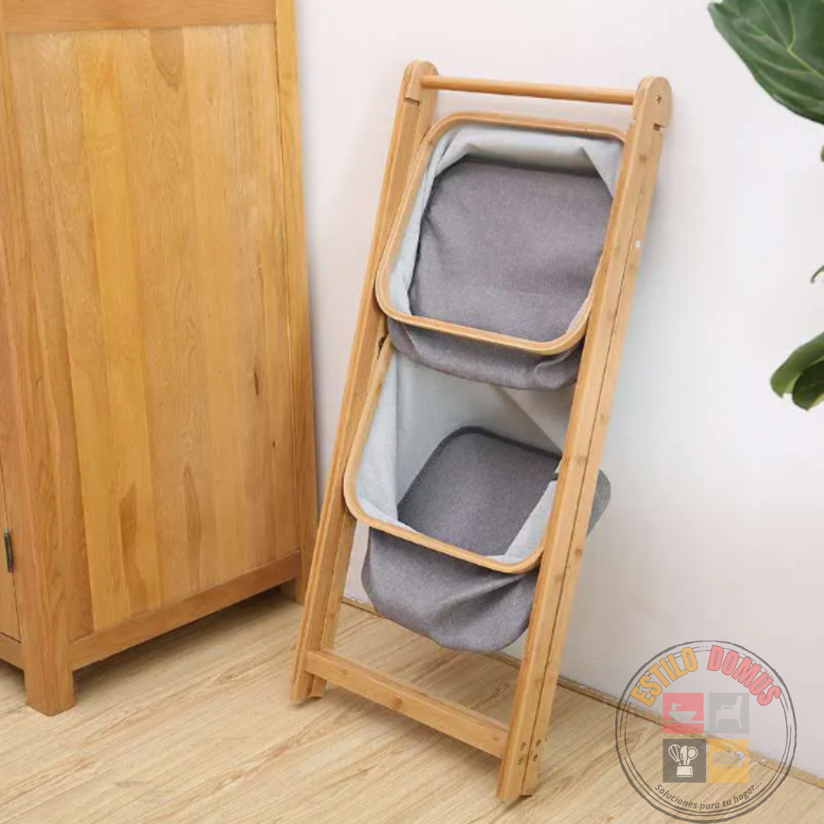Mueble Tela y Bambú Minimalista Sala de Estar Baño Dormitorio 