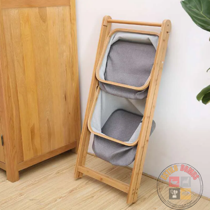 Mueble Tela y Bambú Minimalista Sala de Estar Baño Dormitorio 
