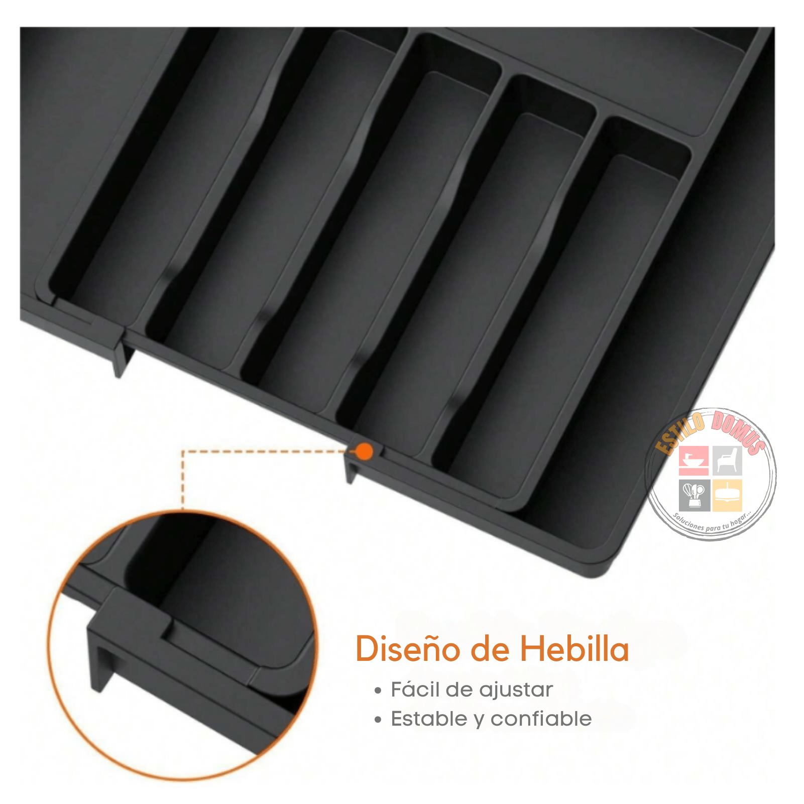 Organizador de Cubiertos para Cajón Expandible: Orden y Espacio en tu Cocina