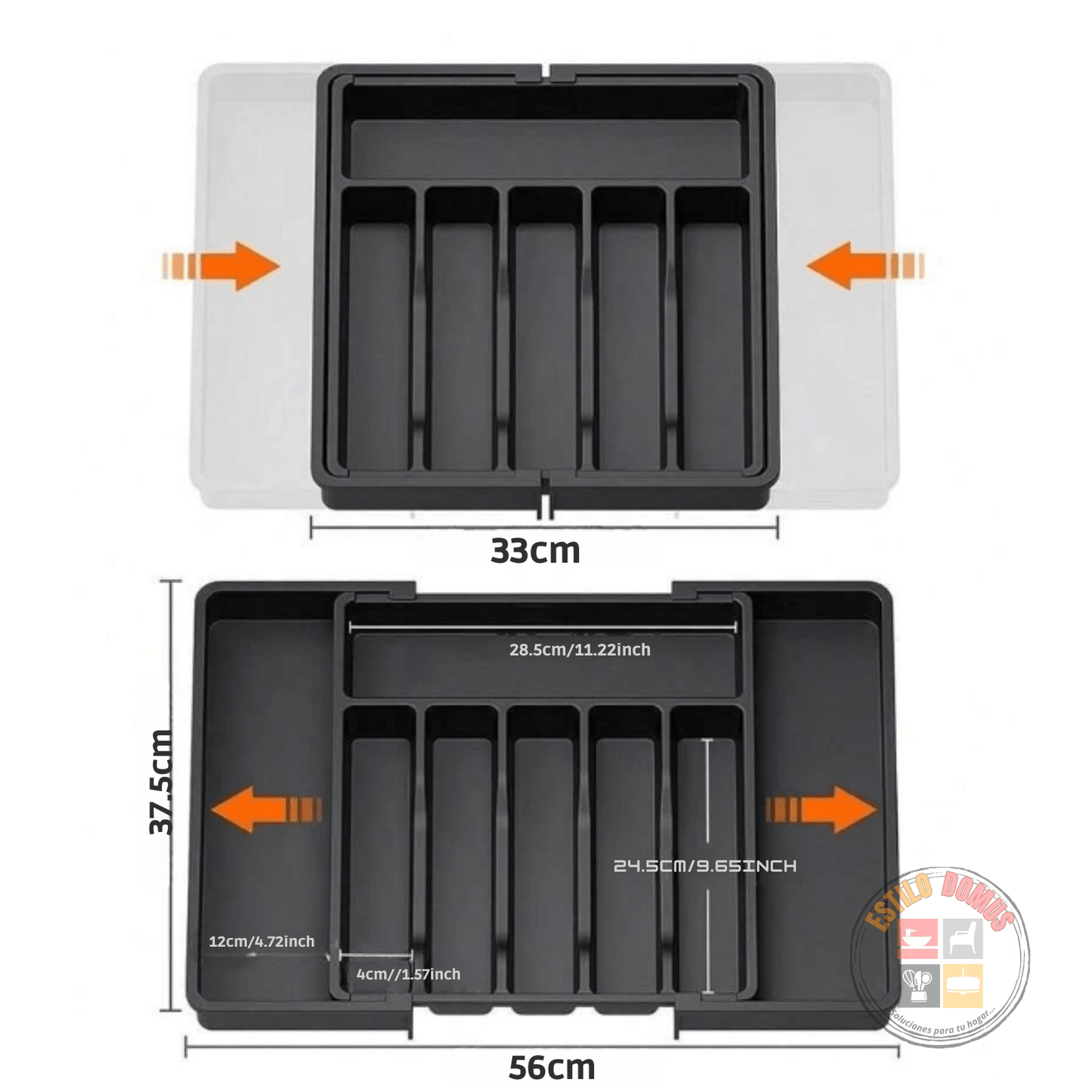 Organizador de Cubiertos para Cajón Expandible: Orden y Espacio en tu Cocina