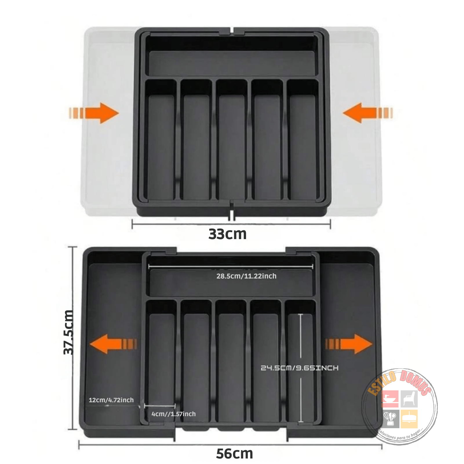 Organizador de Cubiertos para Cajón Expandible: Orden y Espacio en tu Cocina