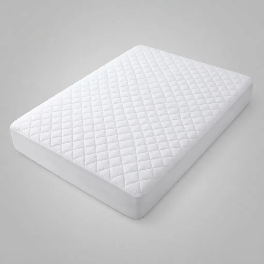 Protector de Colchón Impermeable 2 Plazas 150 x 200 cm con Faldón Ajustable Bambú