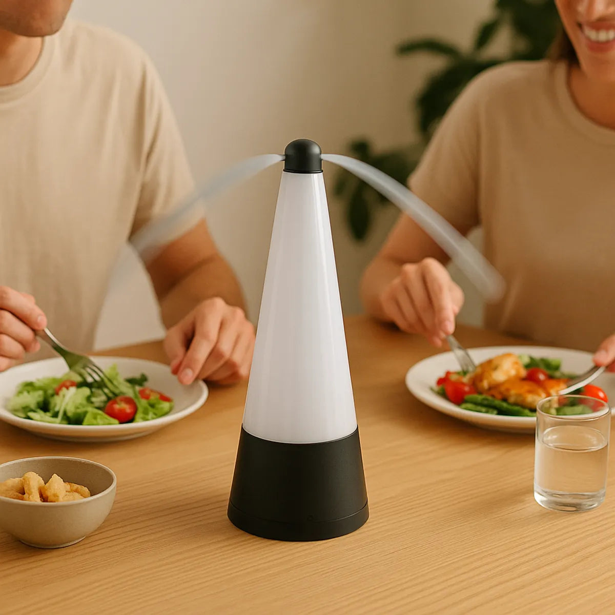 Repelente Espanta Mosca Portátil Recargable con Luz