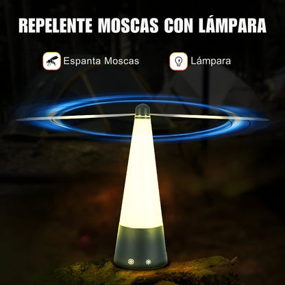 Repelente Espanta Mosca Portátil Recargable con Luz