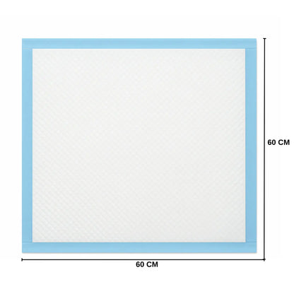 Pack 40 Pañales Sabanillas Entrenamiento Mascotas Perros Gatos 60x60cm (Talla L) Absorbentes