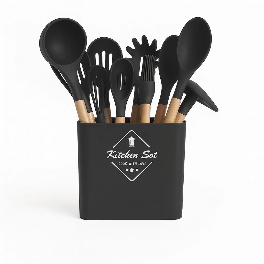 Set de Utensilios de Cocina de Silicona 12Pcs: Completa tu Cocina con Estilo y Funcionalidad