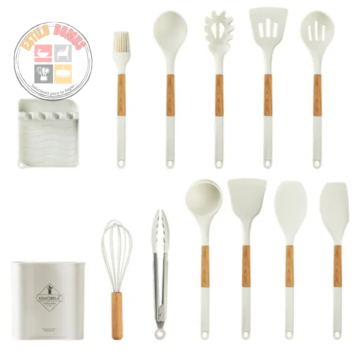 Set 13 piezas Utensilios de Cocina con Bandeja 