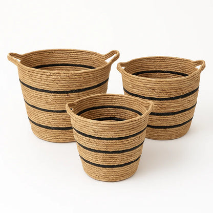 Set de 3 Cestas de Organización Rústicas y Elegantes