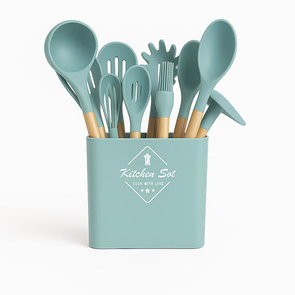 Set de Utensilios de Cocina de Silicona 12Pcs: Completa tu Cocina con Estilo y Funcionalidad