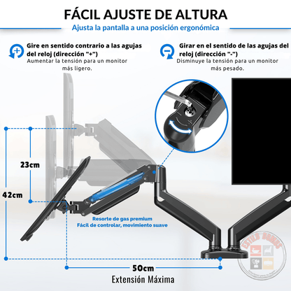 Soporte Doble Monitor Escritorio Soporte Doble Brazo