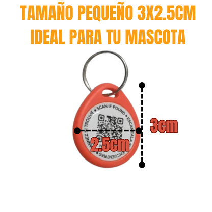 Placa Identificación IDTag para Mascotas