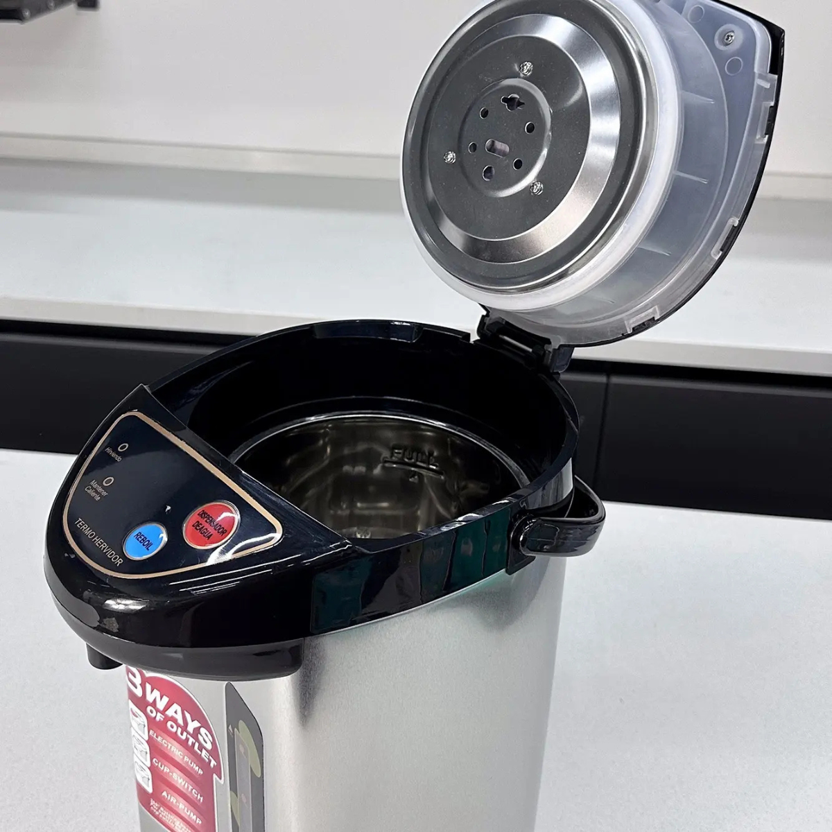 Termo Hervidor Eléctrico y Dispensador de Agua Caliente Gran Capacidad 4Lts