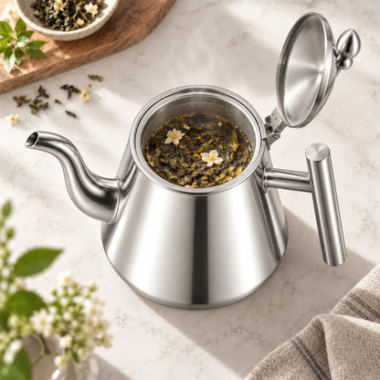 Tetera de Acero Inoxidable con Infusor 1 Litro