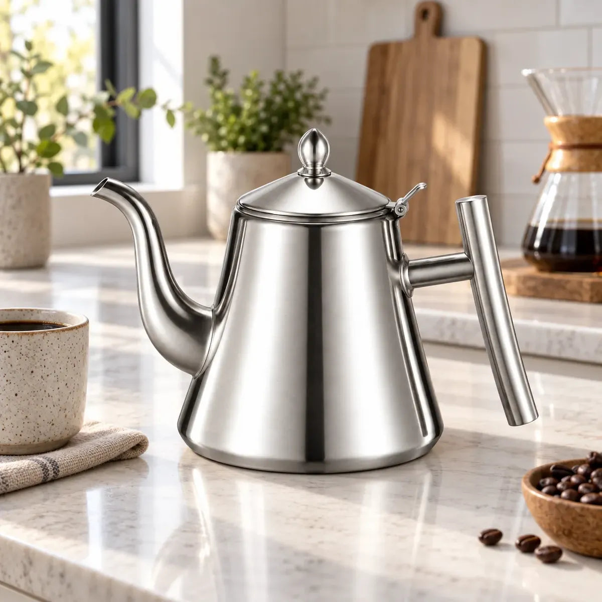 Tetera de Acero Inoxidable con Infusor 1 Litro