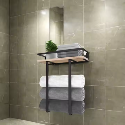 Repisa con Porta Toallas
