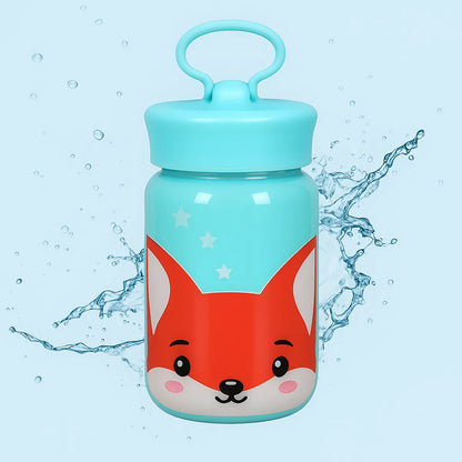 Botella Infantil de Vidrio Foxy 340ml Rosa Azul Verde
