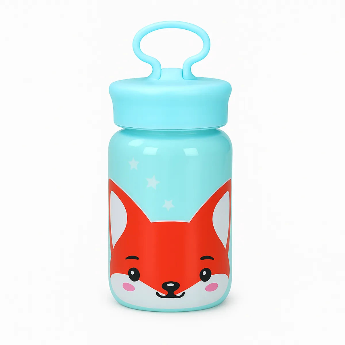 Botella Infantil de Vidrio Foxy 340ml Rosa Azul Verde