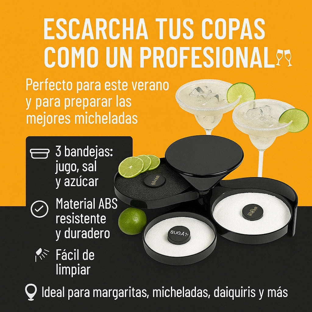 Escarchador Micheladas Profesional de Vasos Copas Bar 3 Bandejas