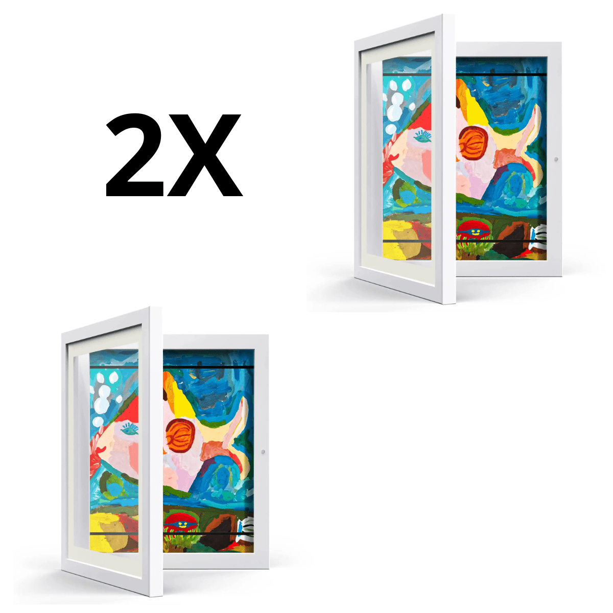 Set 2 Cuadros Marcos para Arte Infantil