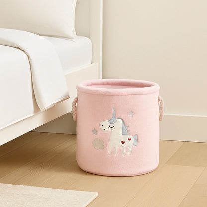 Canasto infantil de Felpa 2 Colore Diseños Unicornio